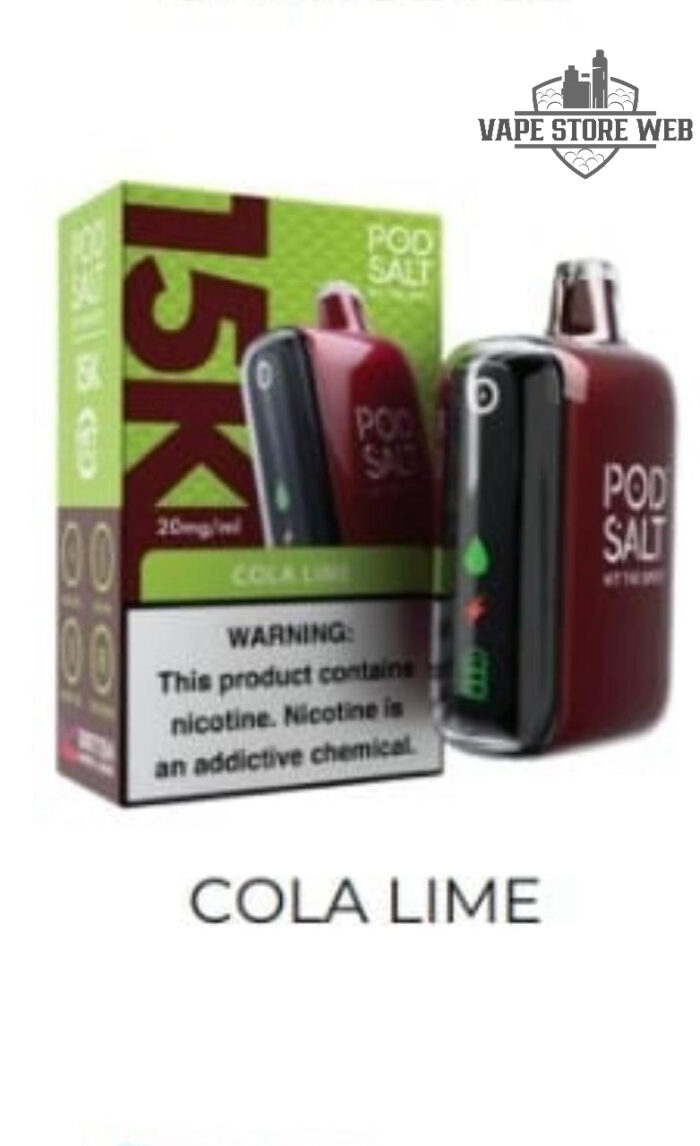 Pod Salt 15k Disposable Vape in Dubai cola lime