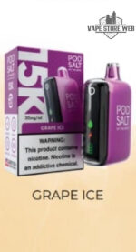 Pod Salt 15k Disposable Vape in Dubai grape ice