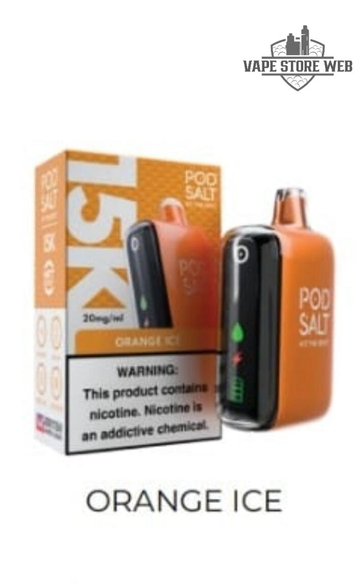 Pod Salt 15k Disposable Vape in Dubai orange ice