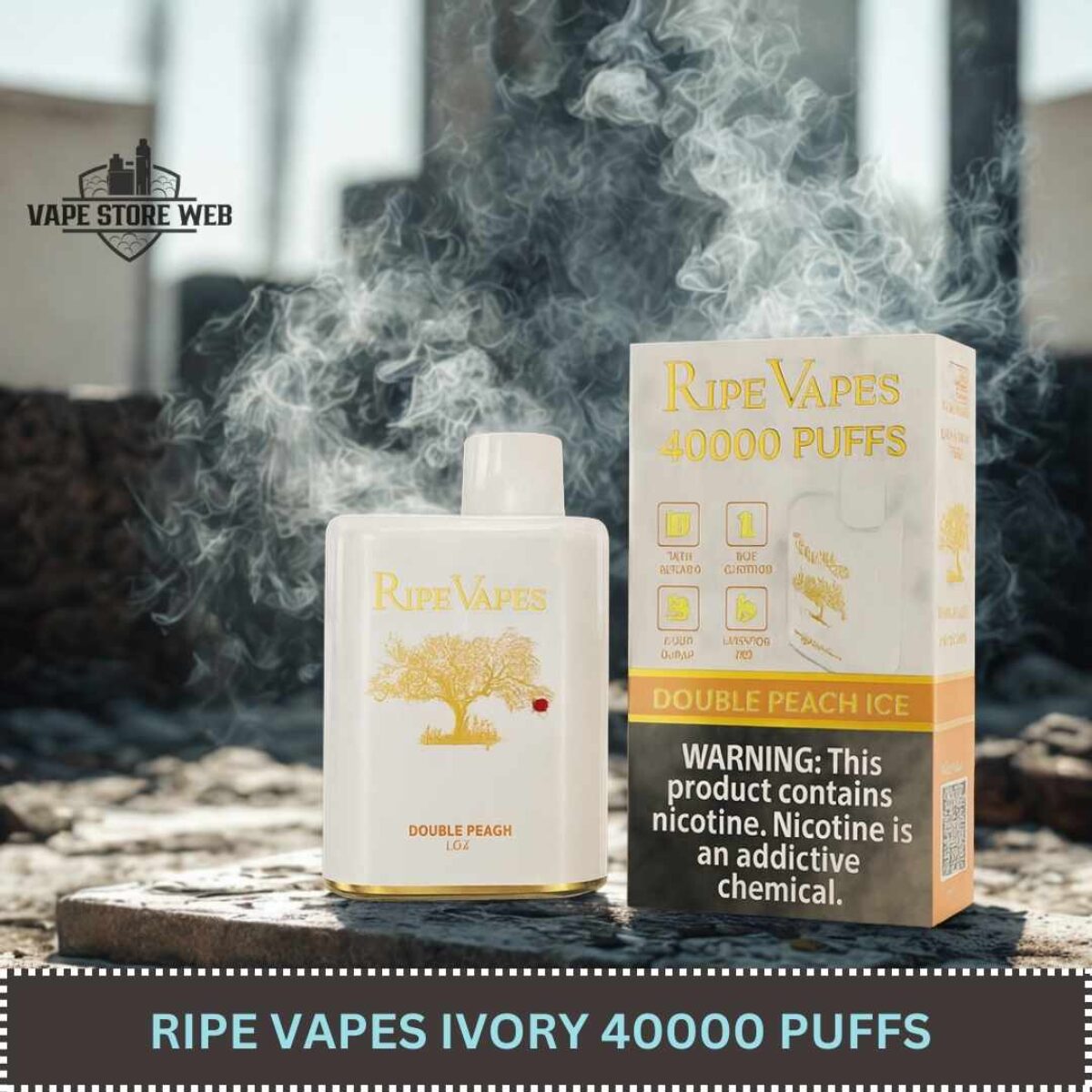Ripe Vapes IVORY 40000 Puffs Disposable Vape Review for UAE