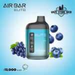 air bar elite 12000 puffs disposable vape in dubai blueberry grape