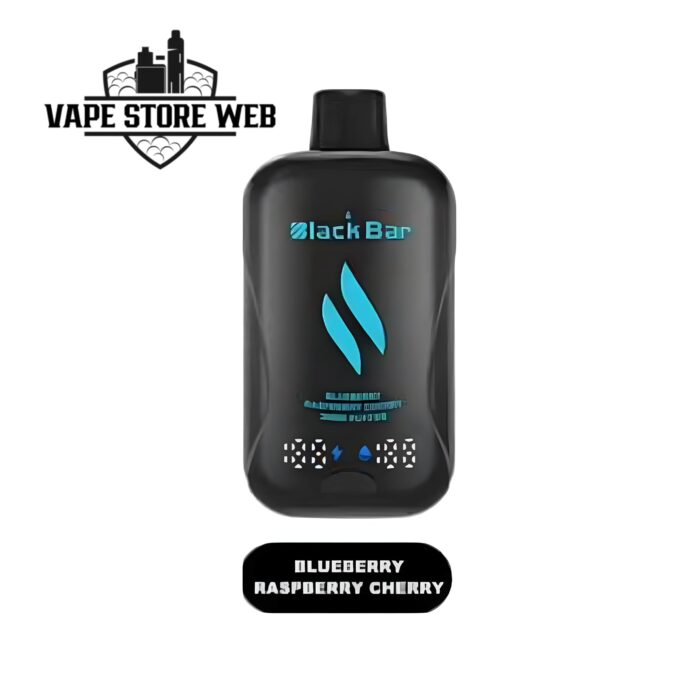 black bar 30000 puffs disposable vape in dubai blueberry raspberry cherry