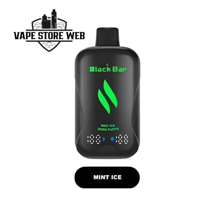 black bar 30000 puffs disposable vape in dubai mango mint ice
