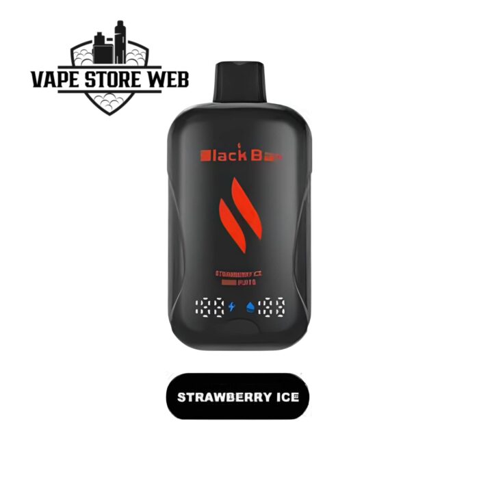 black bar 30000 puffs disposable vape in dubai strawberry ice