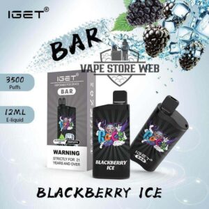 Iget Bar 3500 Puffs Disposable Vape In Dubai Blackberry Ice