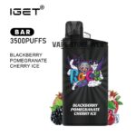 iget bar 3500 puffs disposable vape in dubai blackberry pomegranate cherry ice