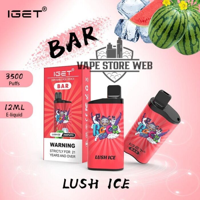 iget bar 3500 puffs disposable vape in dubai lush ice