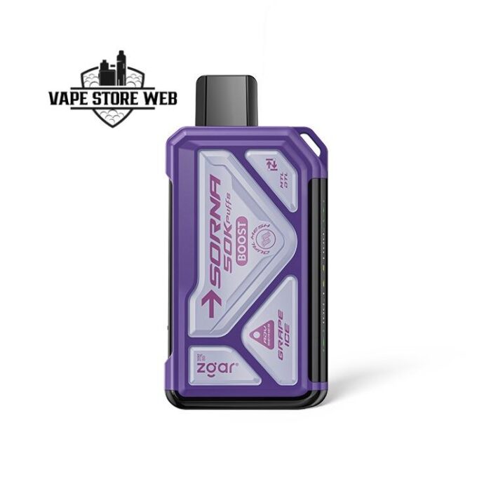 zgar sorna 50k puffs disposable vape in dubai glacier mint
