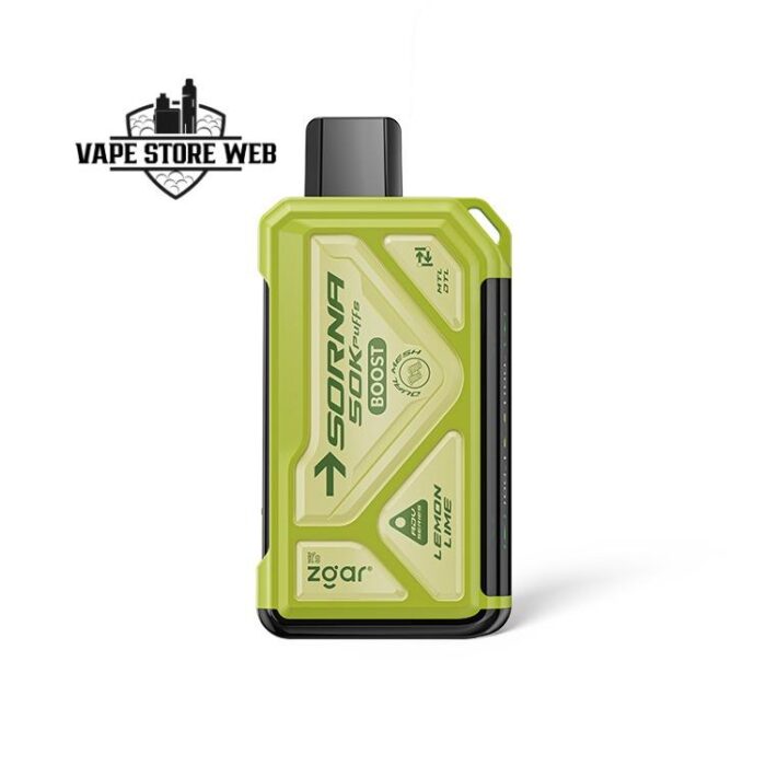 zgar sorna 50k puffs disposable vape in dubai lemon lime