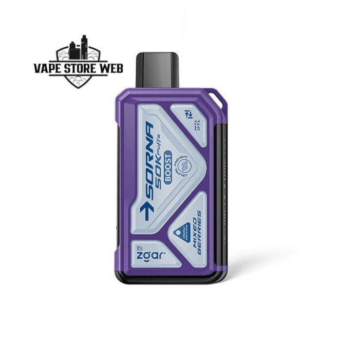 zgar sorna 50k puffs disposable vape in dubai mixed berries