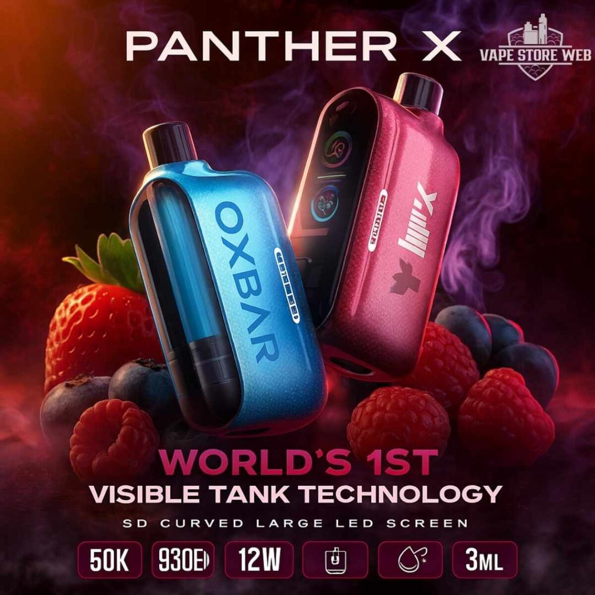 Dr Vapes Oxbar Panther X 50000 Puffs vape in UAE| Buy Now