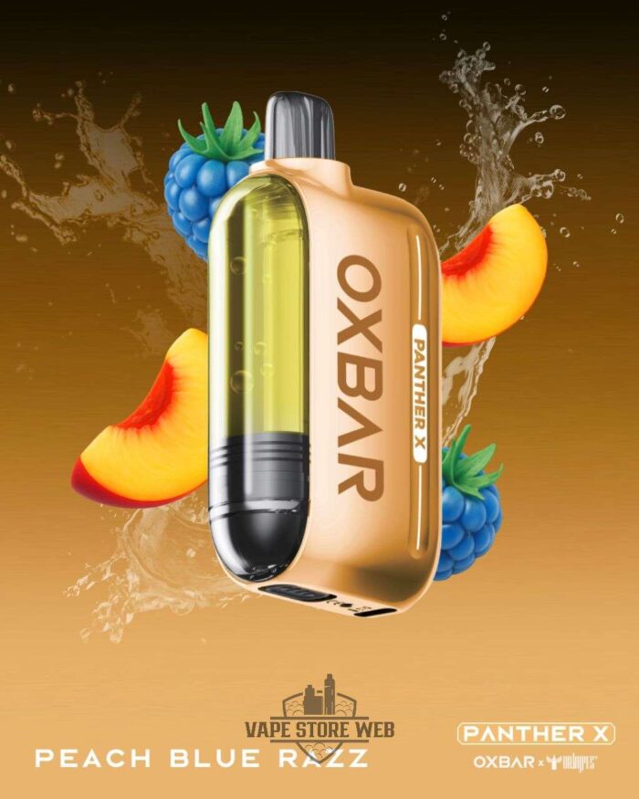 Dr Vapes Oxbar Panther X 50000 Puffs Disposable Vape peach blue razz