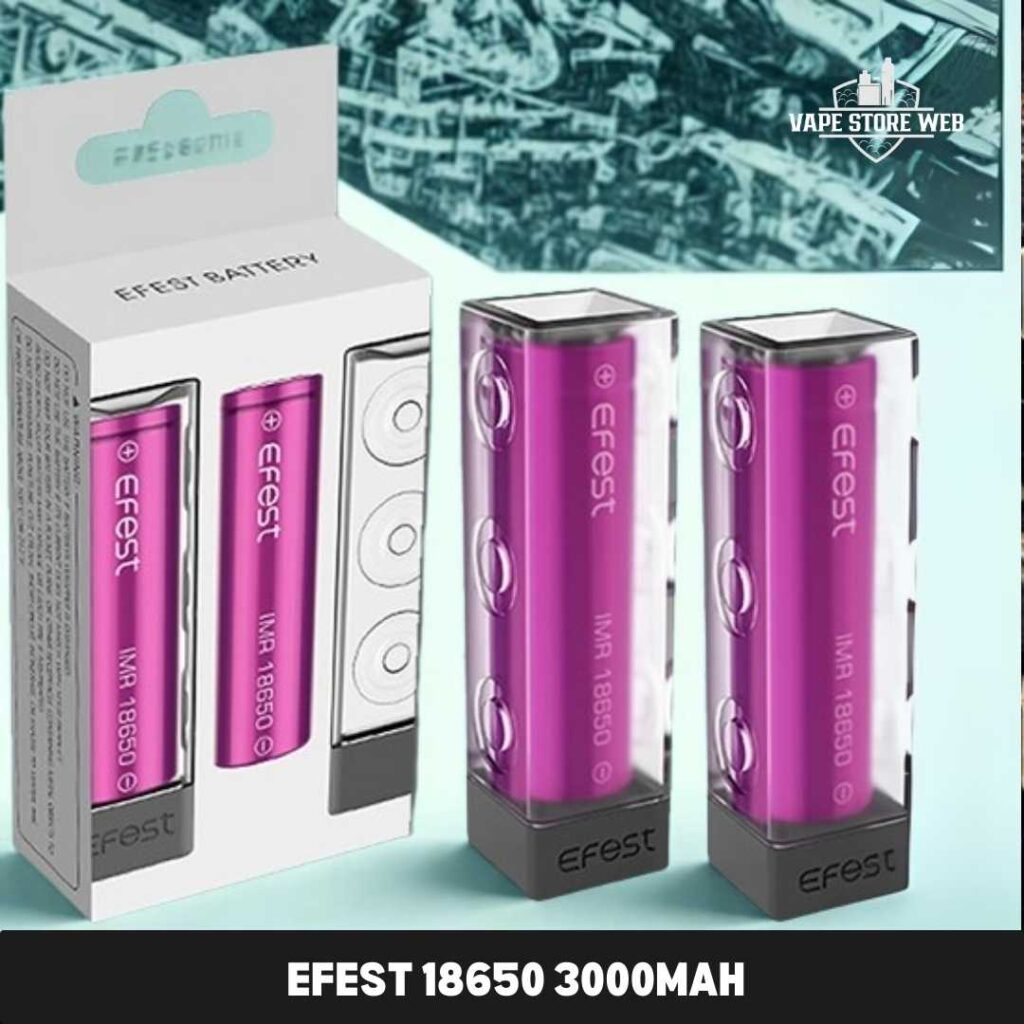 EFEST full range guide: EFEST 18650 3000mAh rechargeable vape battery
