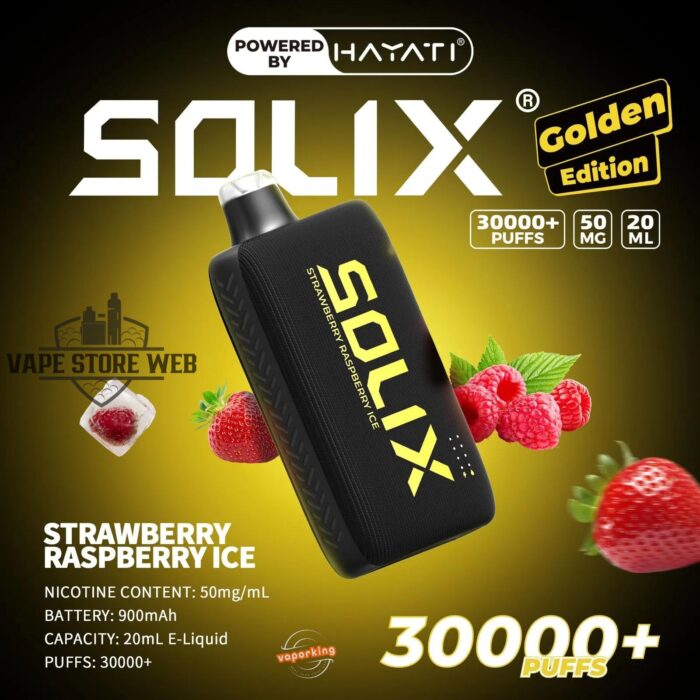 Hayati-Solix-30000-Puffs-Disposbale-Strawberry-Raspberry-Ice