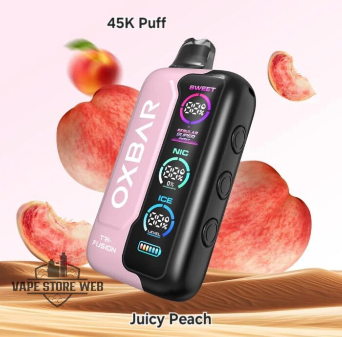 Oxbar TRI Fusion 45000 Puffs 50mg Nicotine in Dubai Juicy Peach