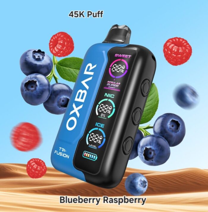 Oxbar TRI Fusion 45000 Puffs Disposable Vape in Dubai Blueberry