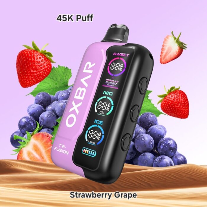 Oxbar TRI Fusion 45000 Puffs Disposable Vape in Dubai Strawberry Grape