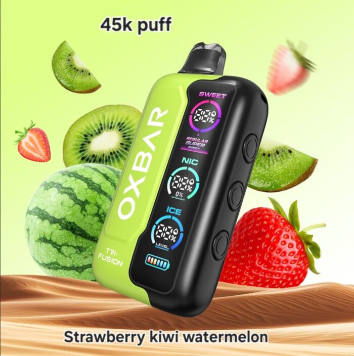 Oxbar TRI Fusion 45000 Puffs Disposable Vape in Dubai Strawberry Kiwi Watermelon