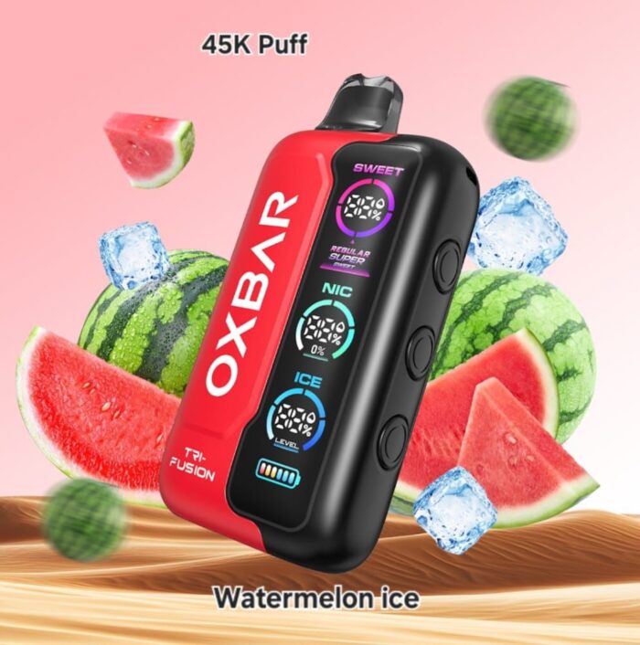 Oxbar TRI Fusion 45000 Puffs Disposable Vape in Dubai Watermelon Ice