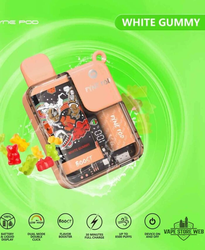Pyne-Pod-8500-Disposable-Vape-White-Gummy