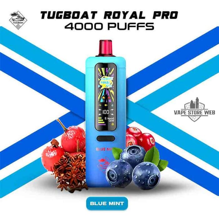 Tugboat-Royal-Pro-40000-Puffs-Blue-Mint-Disposable-Vape-In-UAE