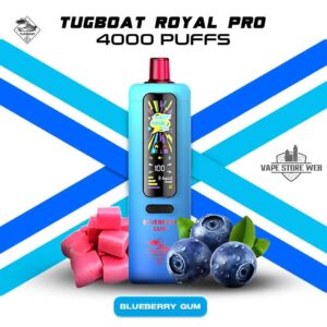 Tugboat Royal Pro 40000 Puffs Blueberry Gum Disposable Vape In U