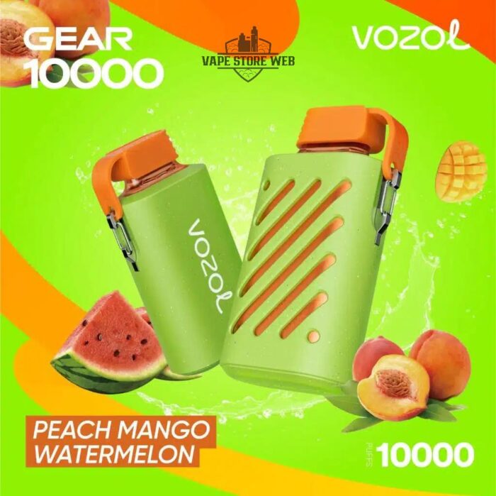 VOZOL GEAR 10000 PUFFS Disposable Vape in Dubai Peach Mango Watermelon