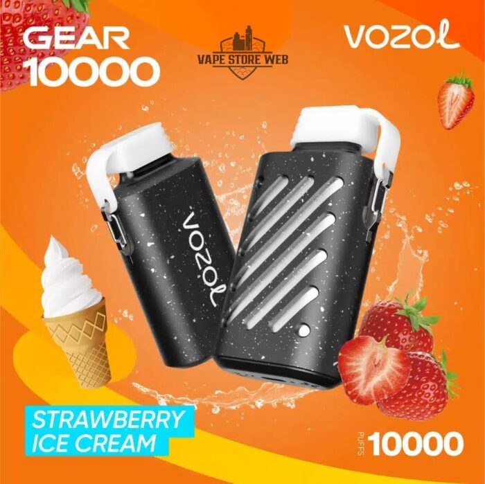 VOZOL GEAR 10000 PUFFS Disposable Vape in Dubai Strawberry Ice Cream