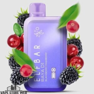 Elfbar Raya D1 13000 Puffs Disposable Vape Blackberry Cranberry