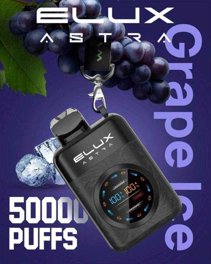 Elux Astra 50000 Puffs Disposable Vape Grape Ice