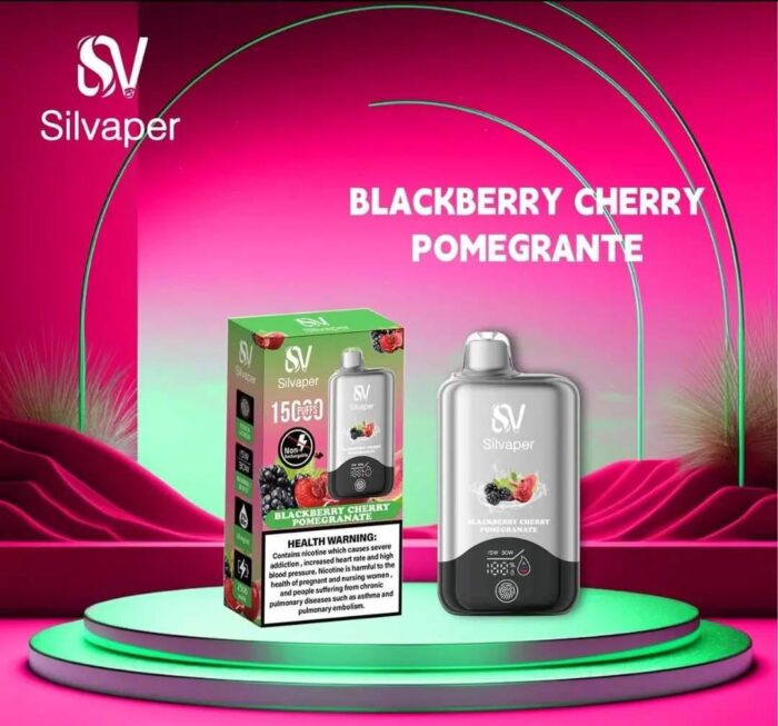 Silvaper-15000-Puffs-Disposable-Vape-Blackberry-Cherry-Pomegranate