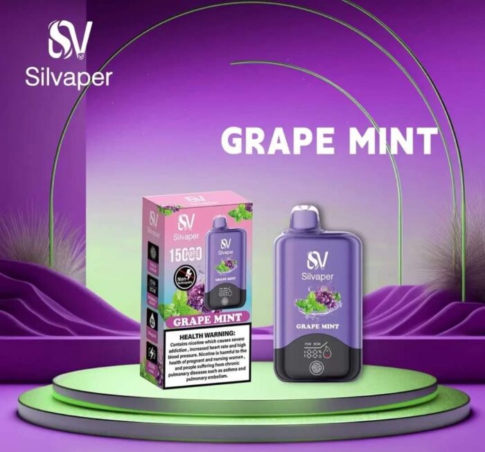 Silvaper-15000-Puffs-Disposable-Vape-Grape-Mint