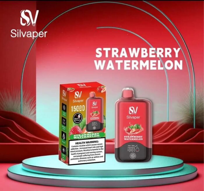 Silvaper-15000-Puffs-Disposable-Vape-Strawberry-Watermelon