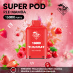 Tugboat Super 16000 Pod Cartridges Disposable Vape Cherry