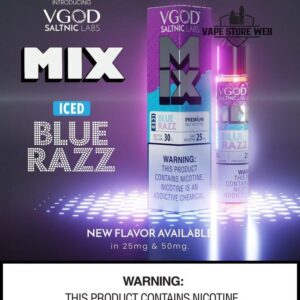 VGOD Mix Saltnic Price In Dubai ICED BLUE RAZZ