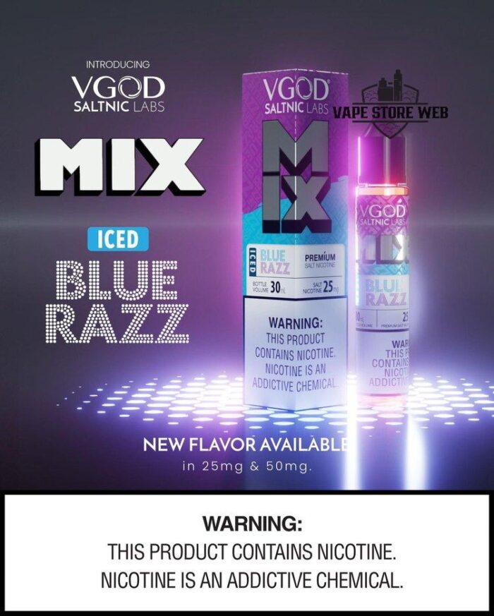 VGOD Mix Saltnic Price in Dubai ICED BLUE RAZZ