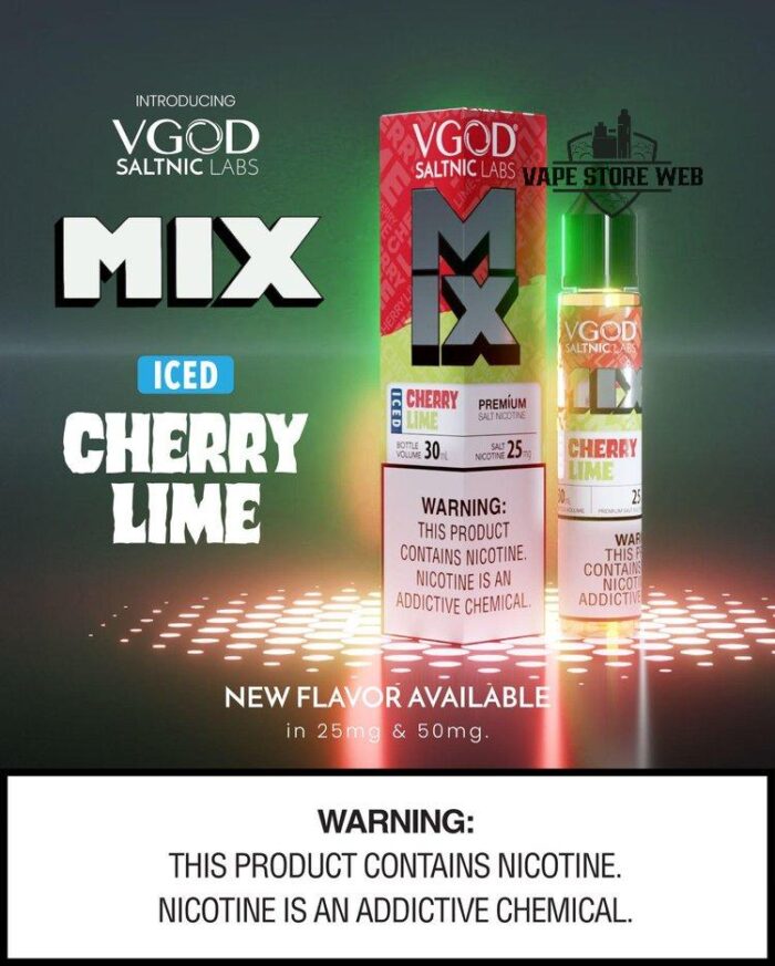 VGOD Mix Saltnic Price in Dubai ICED CHERRY LIME