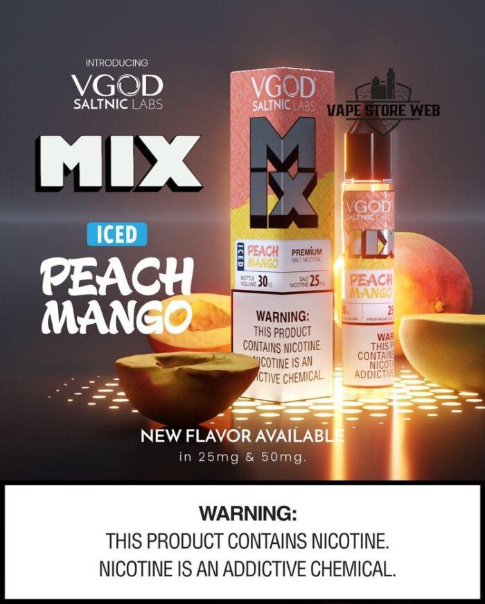 VGOD Mix Saltnic Price in Dubai ICED PEACH MANGO