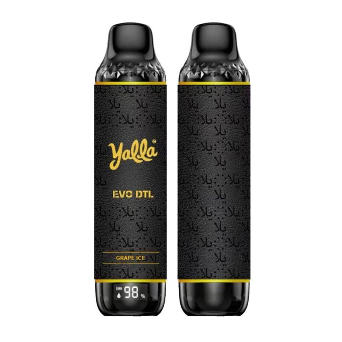 yalla evo DTL 0.3 Mg 12000 puffs grape ice
