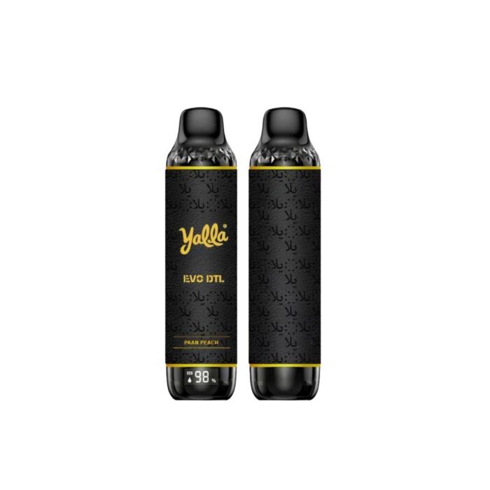 yalla evo DTL 0.3 Mg 12000 puffs paan peach