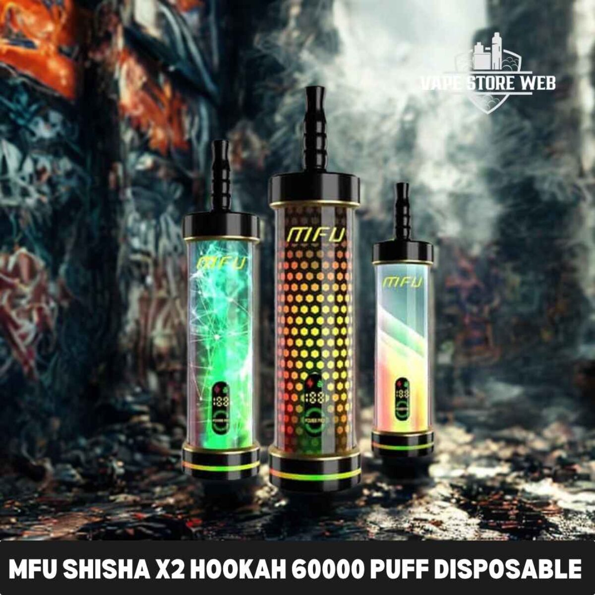 MFU SHISHA X2 Hookah 60k Puffs Disposable Vape| Buy Now