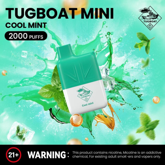 Tugboat-Mini-2000-Puffs-2-Nicotine-Disposable-Vape-in-UAE-Cool Mint