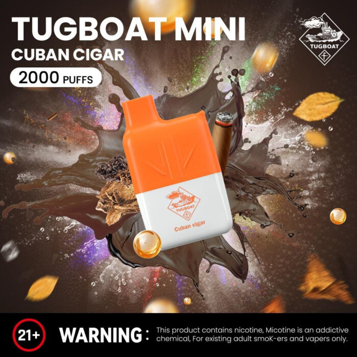 Tugboat-Mini-2000-Puffs-2-Nicotine-Disposable-Vape-in-UAE-Cuban Cigar