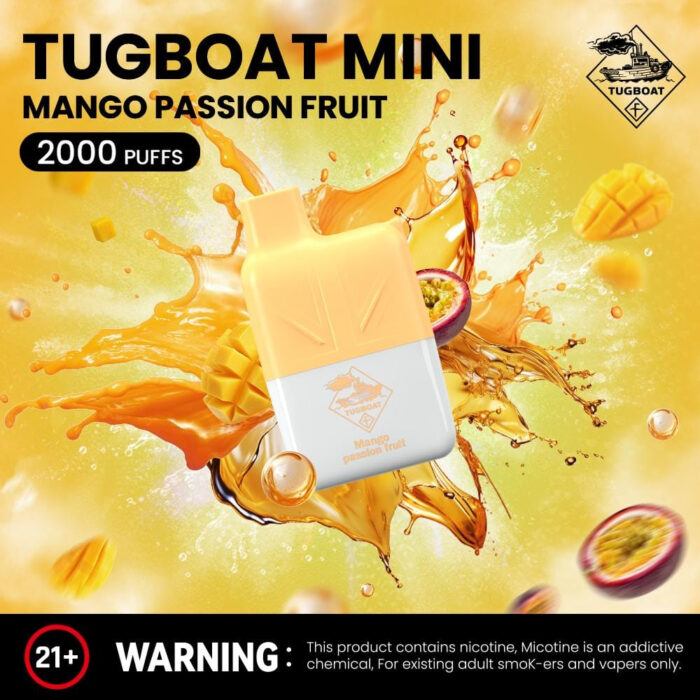 Tugboat-Mini-2000-Puffs-2-Nicotine-Disposable-Vape-in-UAE-Mango Passion Fruit