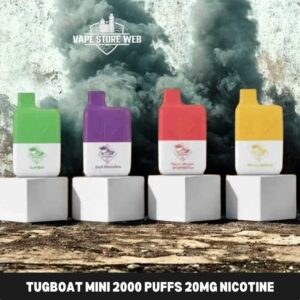 Tugboat Mini 2000 Puffs 20MG Nicotine Disposable Vape In Dubai