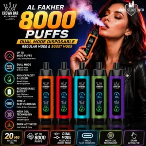 Al Fakher 8000Pro Dual Mode Disposable Vape in Dubai