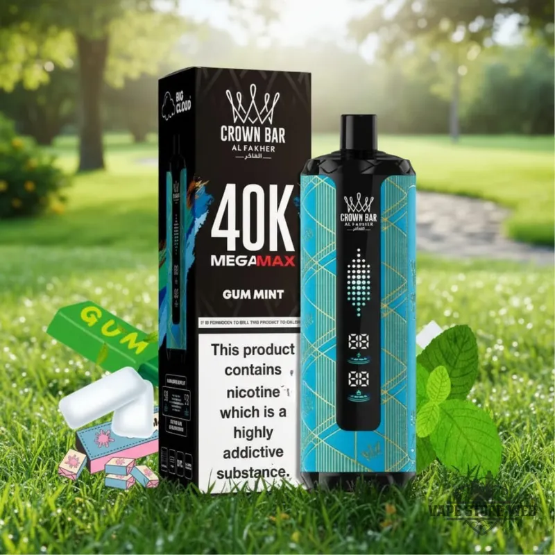Al Fakher Crown Bar Mega Max 40K Disposable Vape in Dubai 10 Al Fakher Crown Bar Mega Max 40k Disposable Vape In Dubai Gum Mint