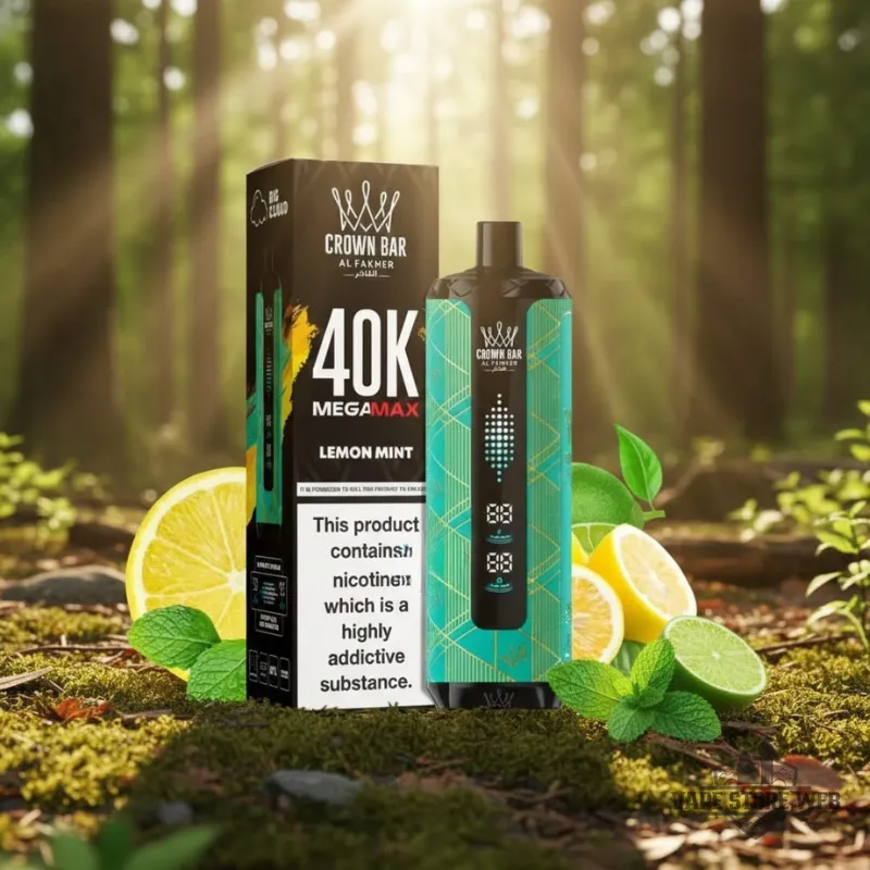 Al Fakher Crown Bar Mega Max 40K Disposable Vape in Dubai 11 Al Fakher Crown Bar Mega Max 40k Disposable Vape In Dubai Lemon Mint