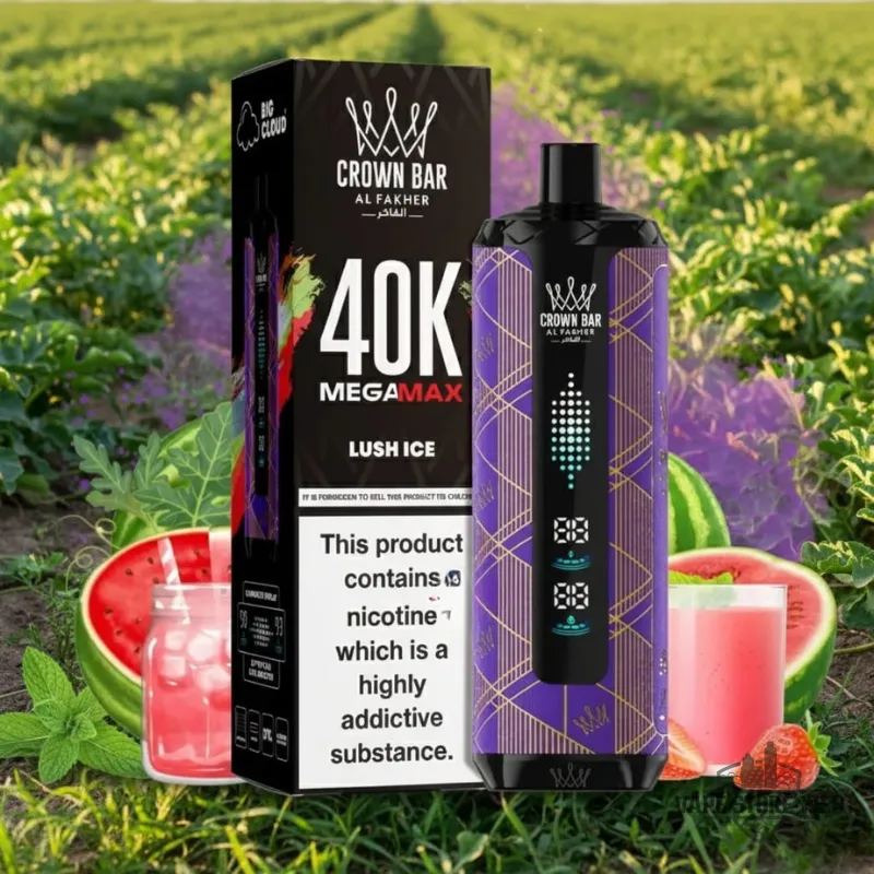 Al Fakher Crown Bar Mega Max 40K Disposable Vape in Dubai 12 Al Fakher Crown Bar Mega Max 40k Disposable Vape In Dubai Lush Ice