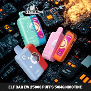 Elf Bar Ew 25000 Puffs 50mg Nicotine Ice Adjustable Disposable Vape